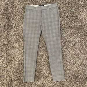 Banana Republic Sloan slim cropped Glen check trousers 00P